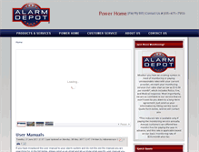 Tablet Screenshot of alarmdepotinc.com